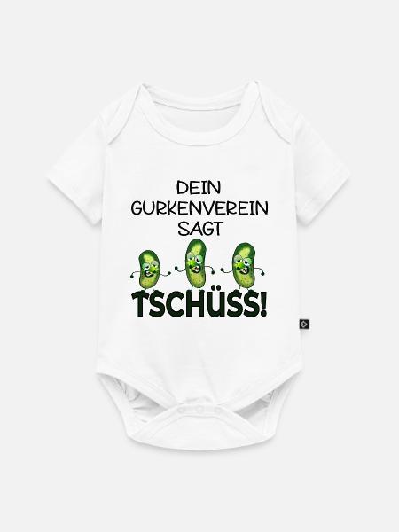 ABSCHIED KOLLEGEN TSCHÜSS GURKEN - Baby Premium Kurzarmbody - Weiß