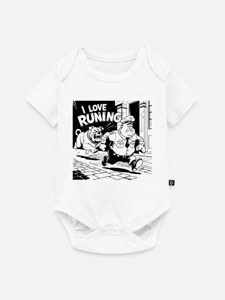 Ausgeführte - Baby Premium Kurzarmbody - Weiß