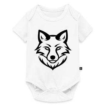 Fuchs - Baby Premium Kurzarmbody - Weiß - Vorne