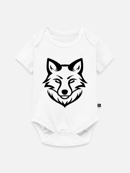 Fuchs - Baby Premium Kurzarmbody - Weiß