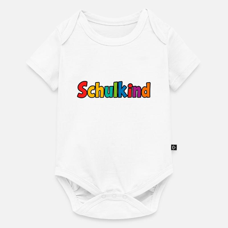 Écolier coloré - Body à manches courtes Premium Bébé - blanc