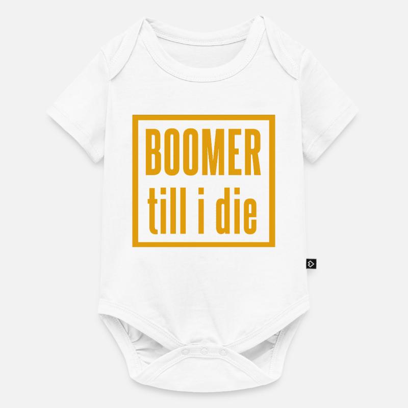 Conception de slogan Vintage Boomer - Body à manches courtes Premium Bébé - blanc
