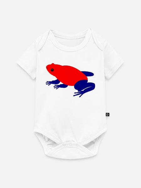 Erdbeer Pfeilgiftfrosch Tierkunst - Baby Premium Kurzarmbody - Weiß