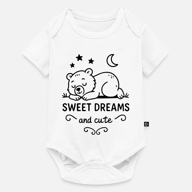 Rêves doux - Body à manches courtes Premium Bébé - blanc
