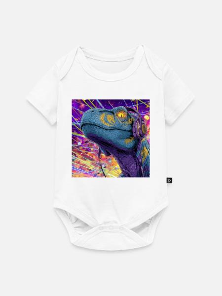 Raptor Rave - Baby Premium Kurzarmbody - Weiß
