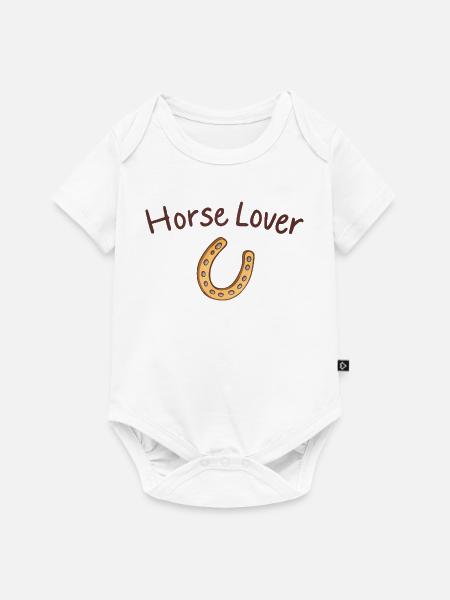 Pferdeliebhaber - Baby Premium Kurzarmbody - Weiß