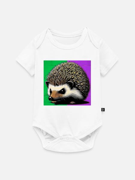 Igel - Baby Premium Kurzarmbody - Weiß