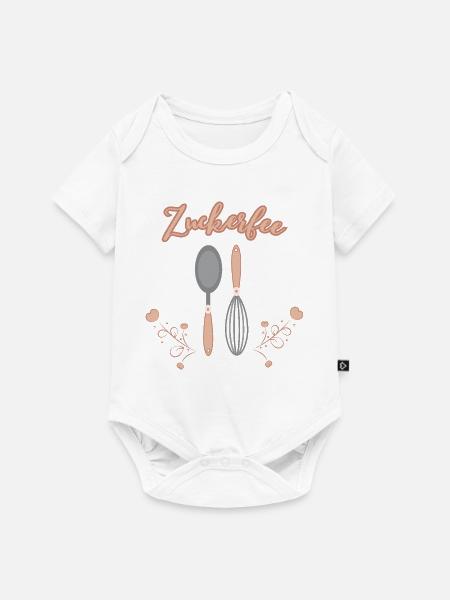 Landhausstil Küchenmotiv "Zuckerfee" - Baby Premium Kurzarmbody - Weiß