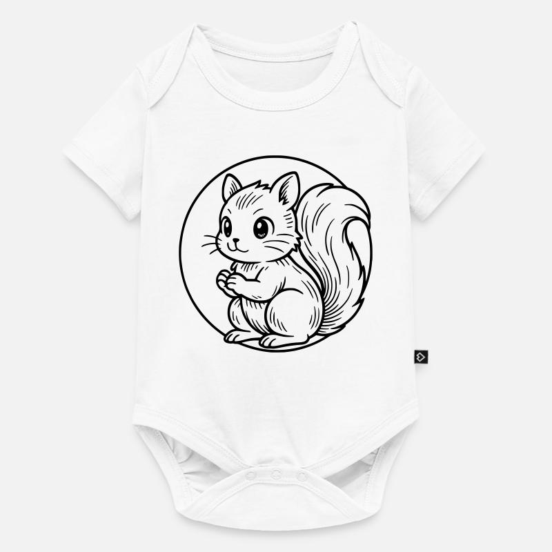 Écureuil - Body à manches courtes Premium Bébé - blanc