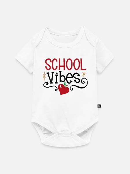 Schulatmosphäre - Baby Premium Kurzarmbody - Weiß