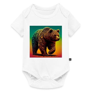 bear - Baby Premium short-sleeve bodysuit - white - Front