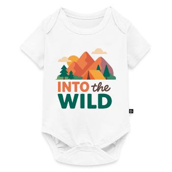 Mountains and forest wilderness - Baby Premium short-sleeve bodysuit - white - Front