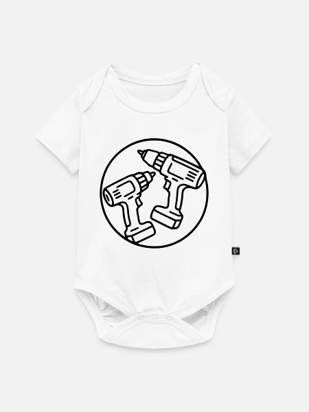 Schraubendreher - Baby Premium Kurzarmbody - Weiß