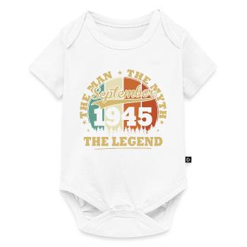 Vintage September 1945 Birthday Gift 80 Year - Baby Premium short-sleeve bodysuit - white - Front