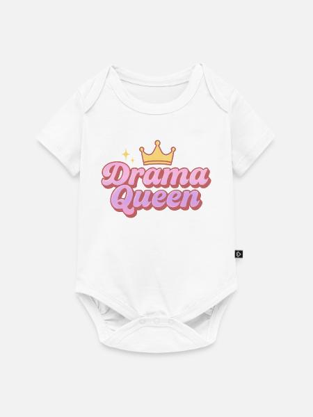 Drama Queen - Baby Premium Kurzarmbody - Weiß