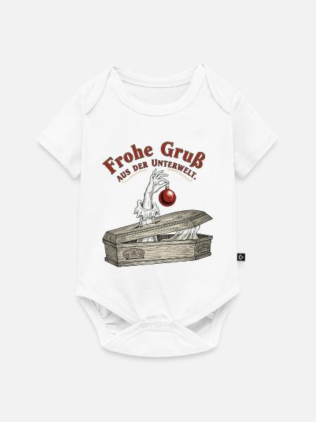 Gruß aus der Unterwelt - Baby Premium Kurzarmbody - Weiß