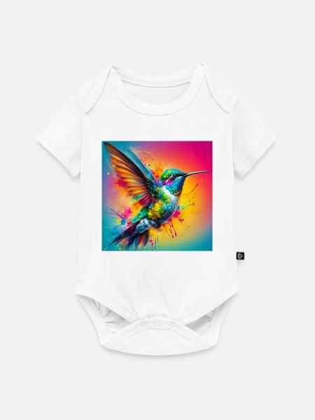 Kolibri - Baby Premium Kurzarmbody - Weiß