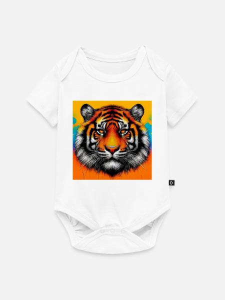 Tiger - Baby Premium Kurzarmbody - Weiß