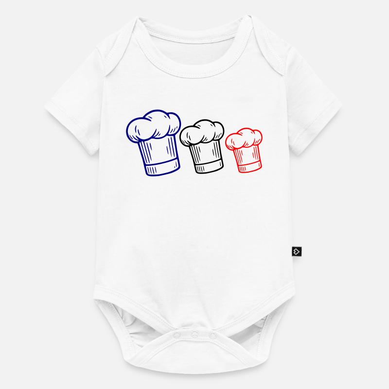 Toque drapeau français - Body à manches courtes Premium Bébé - blanc
