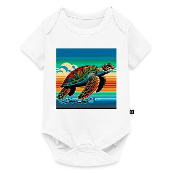 turtle - Baby Premium short-sleeve bodysuit - white - Front