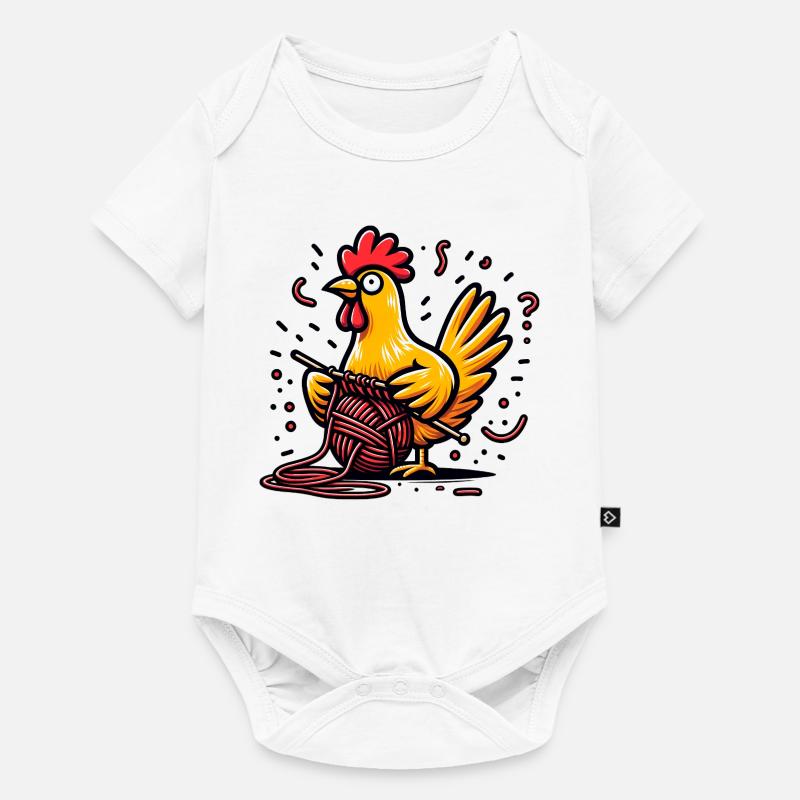 Gloussement et pourpre - Body à manches courtes Premium Bébé - blanc