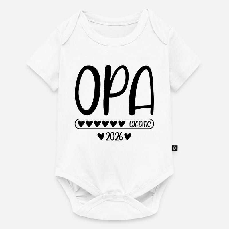 Opa 2026 loading - Baby Premium Kurzarmbody - Weiß