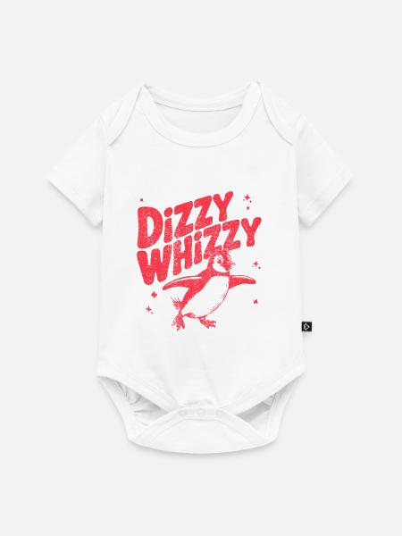 Schwindliger Whizzy Pinguin Illustration - Baby Premium Kurzarmbody - Weiß