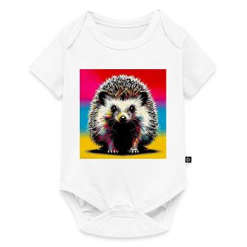 Igel - Baby Premium Kurzarmbody - Weiß - Vorne