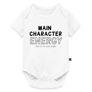 main character energy - Baby Premium short-sleeve bodysuit - white - Front