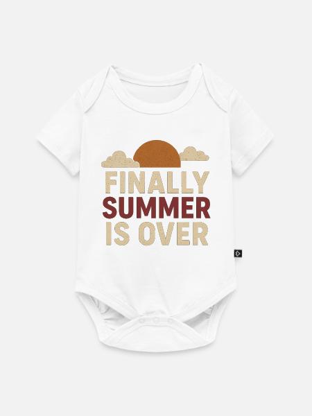 Sommerabschied mit Sonnenmotiven - Baby Premium Kurzarmbody - Weiß