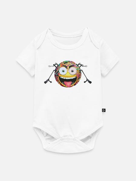 Triple Moji - Baby Premium Kurzarmbody - Weiß