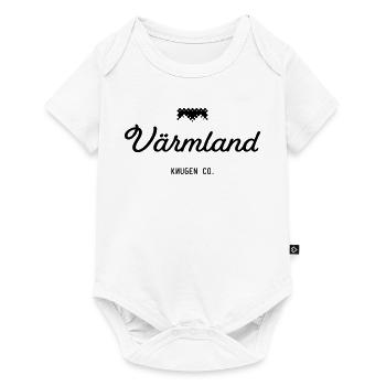 Värmland noir - Body à manches courtes Premium Bébé - blanc - Devant