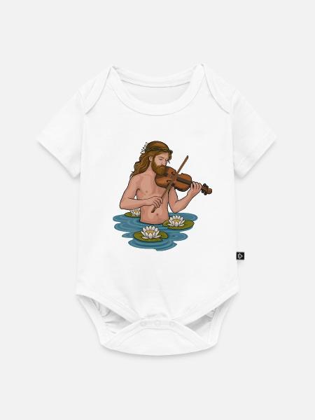 Näcken - Baby Premium Kurzarmbody - Weiß