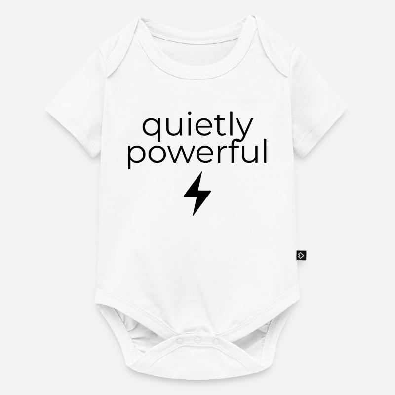Silencieusement puissant - Body à manches courtes Premium Bébé - blanc