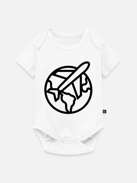Reise - Baby Premium Kurzarmbody - Weiß