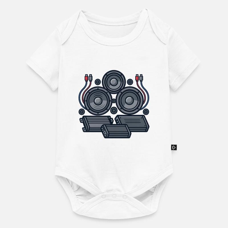 Conception de la technologie du son - Body à manches courtes Premium Bébé - blanc