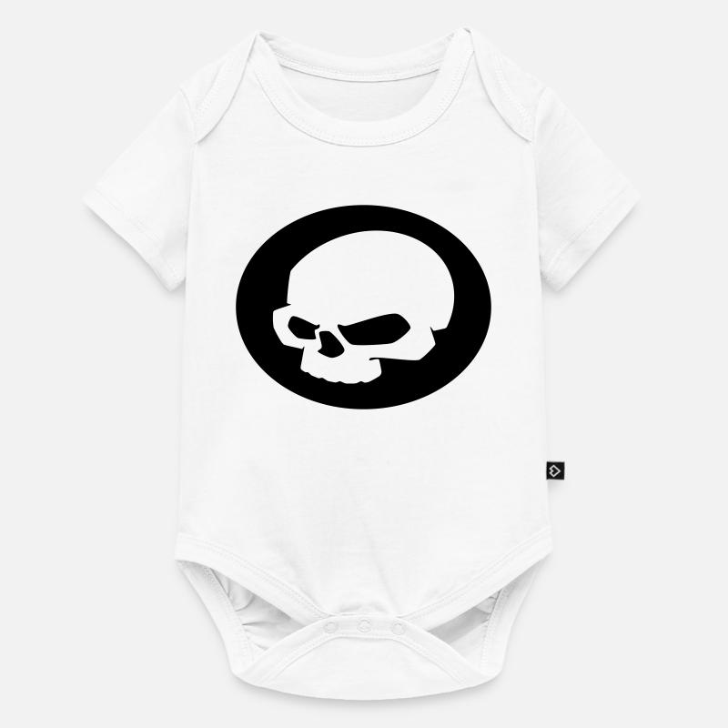 SKULL - Baby Premium Kurzarmbody - Weiß