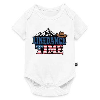 It's linedance time, Linedancing, Country Fan - Baby Premium short-sleeve bodysuit - white - Front