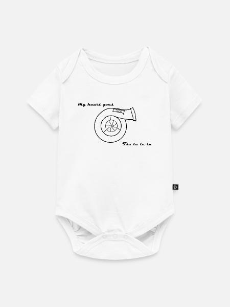Turbo _25_August_2025_ - Baby Premium Kurzarmbody - Weiß