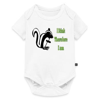Humorous Skunk Philosophy Quote Design - Baby Premium short-sleeve bodysuit - white - Front