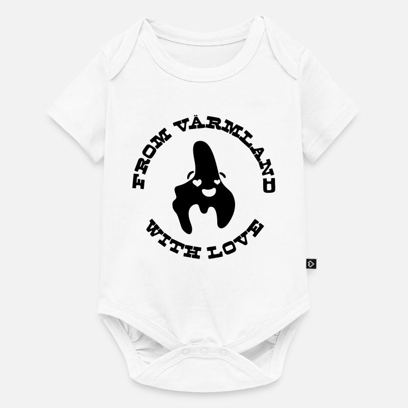 De Värmland avec amour - Body à manches courtes Premium Bébé - blanc