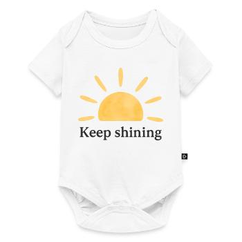 Keep Shining – Sun – Minimalist - Baby Premium short-sleeve bodysuit - white - Front