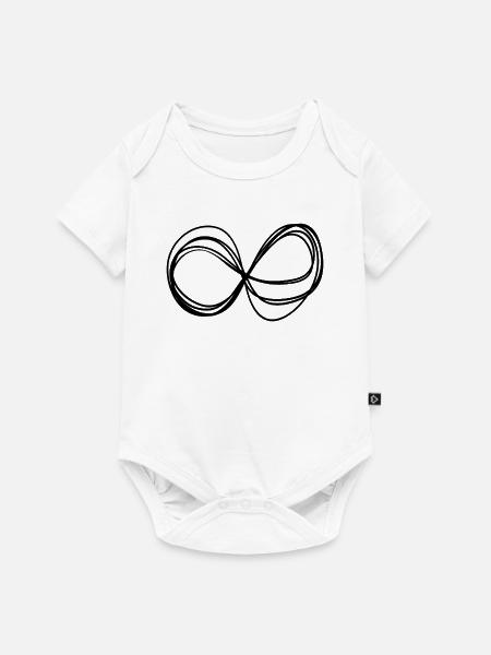 Abstrakt, unendlich, unendlich, immer anders - Baby Premium Kurzarmbody - Weiß