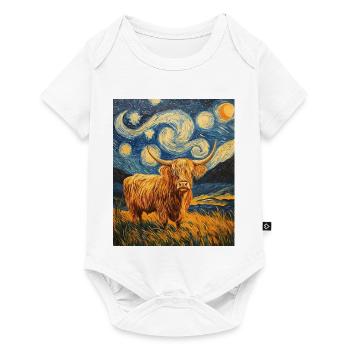 Highland Cow - Baby Premium short-sleeve bodysuit - white - Front