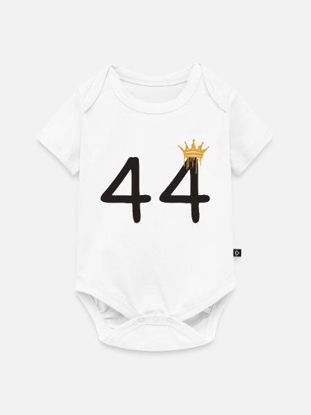 44 - Baby Premium Kurzarmbody - Weiß