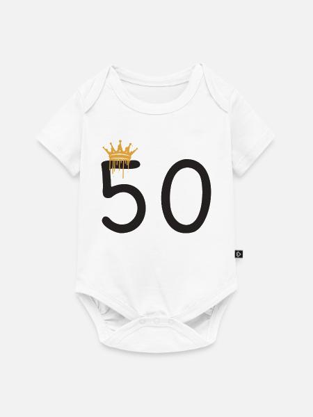 50 - Baby Premium Kurzarmbody - Weiß