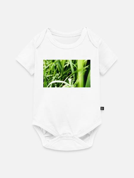 Morgengras - Baby Premium Kurzarmbody - Weiß