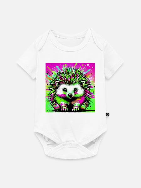 Igel - Baby Premium Kurzarmbody - Weiß