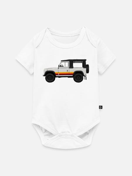 Retromodell Offroad Design Defender - Baby Premium Kurzarmbody - Weiß