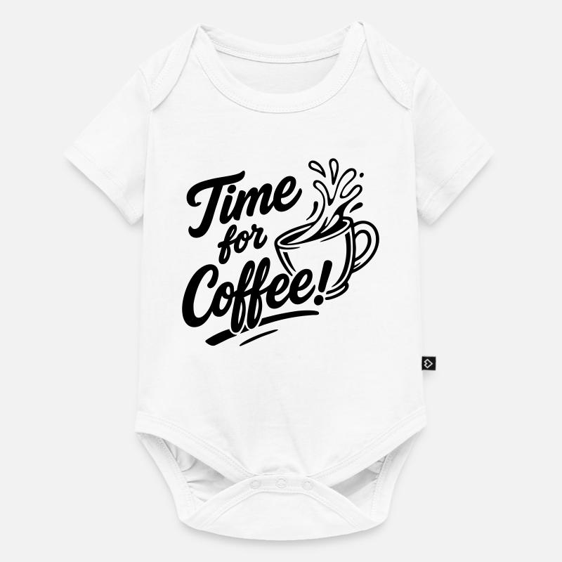 Time for Coffee! - Baby Premium Kurzarmbody - Weiß